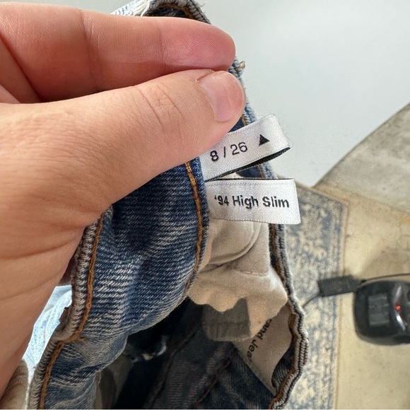 Abrand Super Distressed ‘94 High Slim Jeans Size 8/26 - Picture 4 of 5